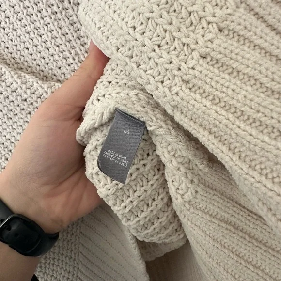 AERIE Chunky Knit Oversized Cowl Neck Sweater - Picture 7 of 9